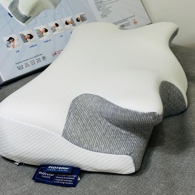「FLOTEMP福樂添8D終極枕」科技感溫、專業睡眠、NASA級感溫棉、全面釋壓透氣、一夜好眠！