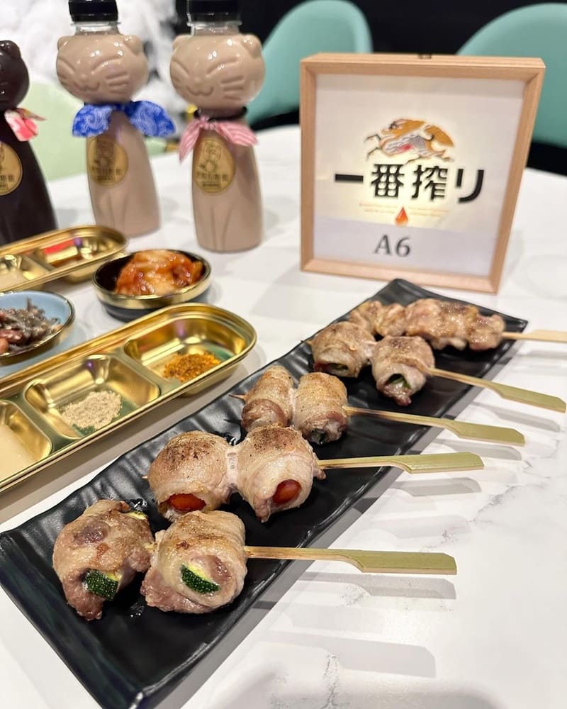 「極串日式餐酒館」台中私廚餐酒館！精緻串燒與義大利美食、網美牆魅力無限、美酒佳餚搭配完美！