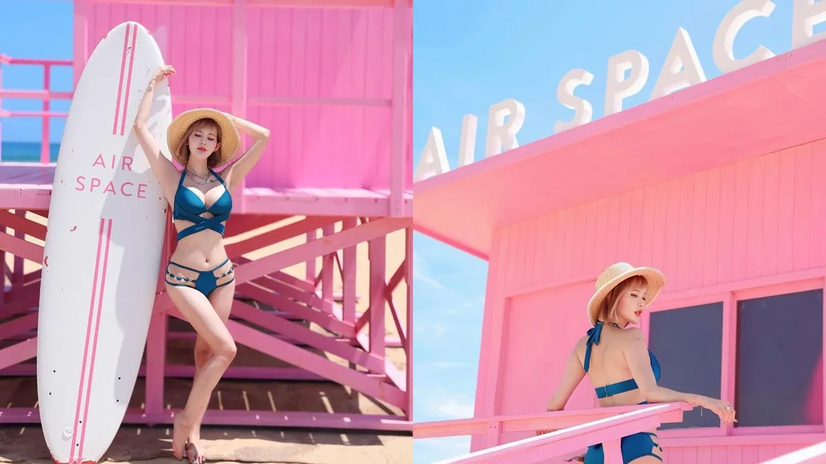 「AIR SPACE福隆沙灘」粉紅夢幻！限定PINK BEACH泳裝、讓你成為夏日California Girl！
